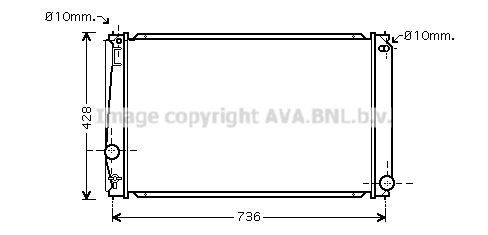 AVA QUALITY COOLING Radiators, Motora dzesēšanas sistēma TO2419